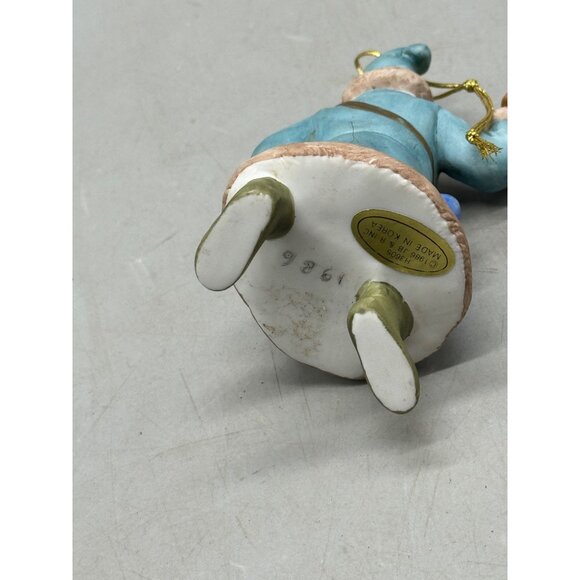 1986 Jb & R Inc Santa Claus Figurine Ornament Made In Korea bird 4" blue READ - Picture 4 of 8